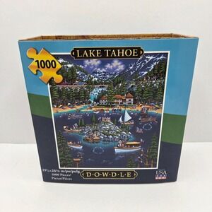 Dowdle Lake Tahoe Jigsaw Puzzle 1000 Piece Eric Dowdle Folk Art Blue Scenic USA